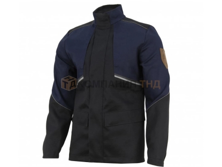 Куртка сварщика Brodex FS28-01, 1 класс, синий, размер S (FS28-01BLUE-S)