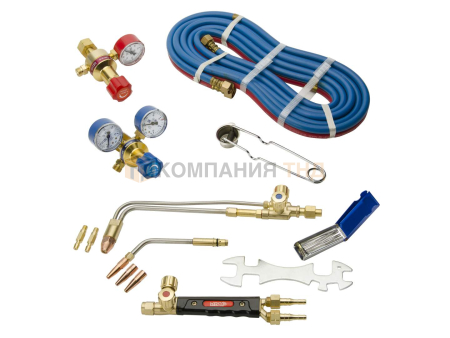 Комплект для сварки и резки KRASS пропановый РГ-1П  (БКО 50 12,5, БПО 5 3, РГ-1П, зажигалка, ключ, набор игл для очистки,3,8 м рукава спаренного 6,3/6,3 мм)
