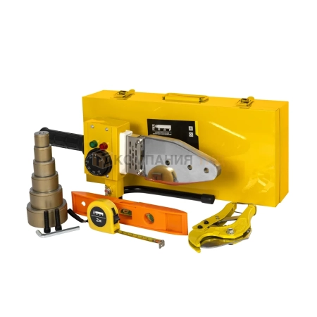 Аппарат для сварки пластиковых труб Кедр СП-1700 PRIME в кейсе (220В, 0-300 C°, полный набор)