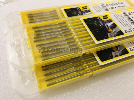 Вольфрамовые сварочные электроды ESAB Tungsten WL15 Gold Plus (Золотистый) Электроды ESAB Tungsten WL-15 Gold (Золотистые) вольфрамовые