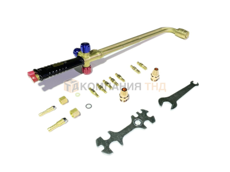 Резак пропановый GCE P8 - Драгон (вентильный до 300 мм) L=550 мм, угол наклона головки 90 град,нар №1/ вн №1,2,3,4,5,6, плавный сгиб