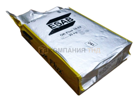 Сварочный флюс ESAB OK FLUX 10.62 для сварки  особо ответственных изделий из конструкционных углеродистых, низко- и легированных, теплоустойчивых и высокопрочных сталей Флюс сварочный ESAB OK FLUX 10.62