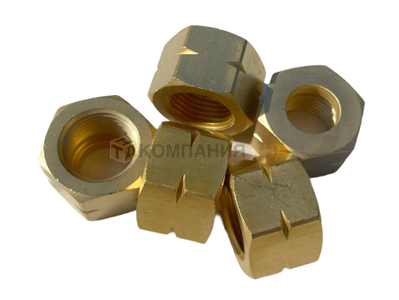 Гайка накидная GCE W21.8x1/14" LH (Латунь) (5 шт.)