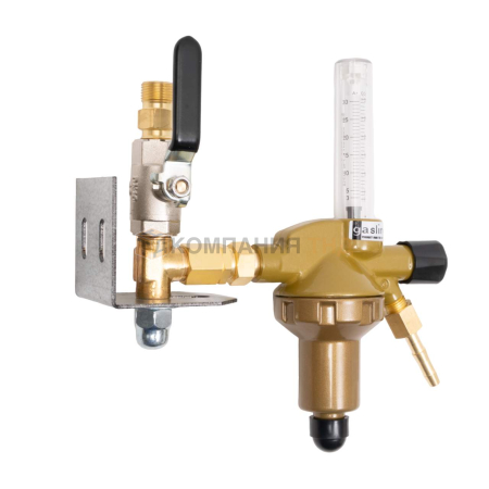 Редуктор сетевой GCE Dinset Flow Аргон/Смесь; -/30 л/мин; вх. G3/8", вых. G1/4"