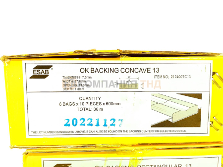 Керамические подкладки ESAB OK Backing Concave 13 Подкладки керамические ESAB OK Backing Concave 13