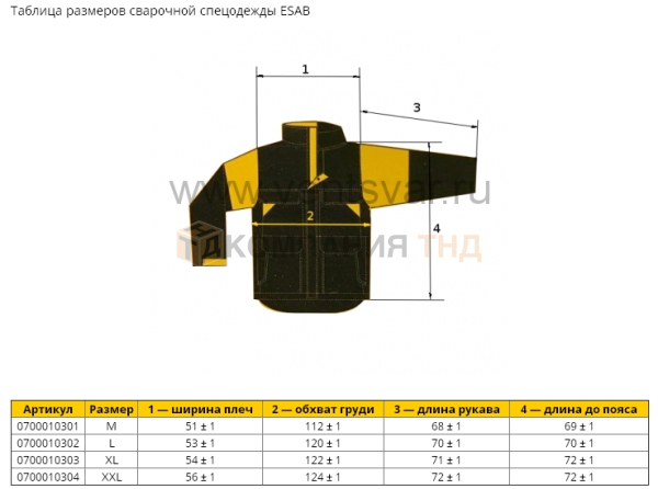 Куртка кожаная ESAB Proban Welding Jacket