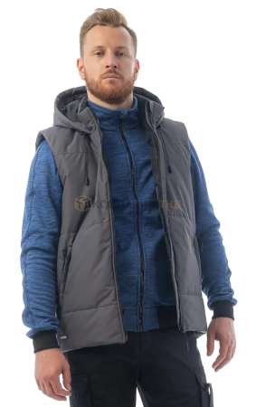 Жилет утепленный BRODEKS KW112, серый