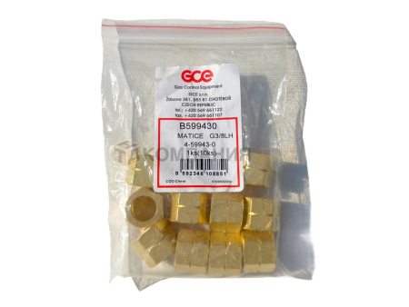 Гайка накидная GCE G3/8" LH (Латунь) (10 шт.)
